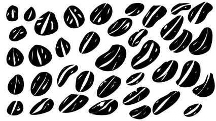 Abstract Doodle Shape Texture Background