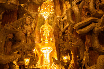 Golden Buddha statue of Buddhism