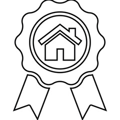 Apartment document, contract, rent agreement icon