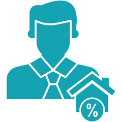 Consultant, mortgage, realtor icon