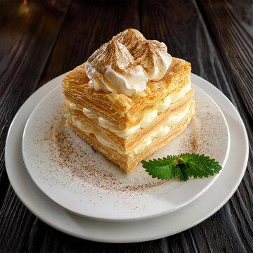 Delicious Vanilla Cream Puff Pastry Called Cremsnit