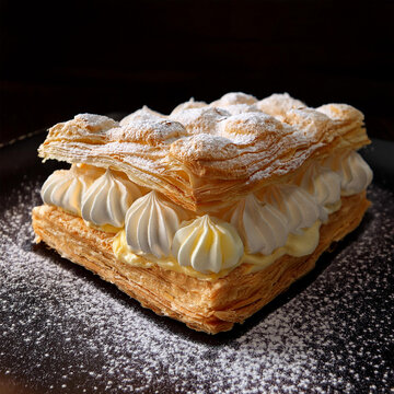 Delicious Vanilla Cream Puff Pastry Called Cremsnit