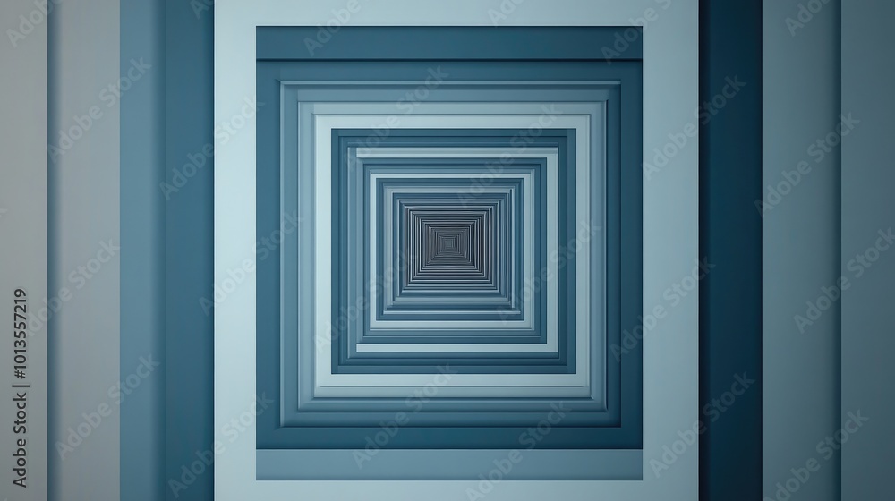 Poster high-resolution background of clean, parallel geometric lines in shades of blue and grey, creating a