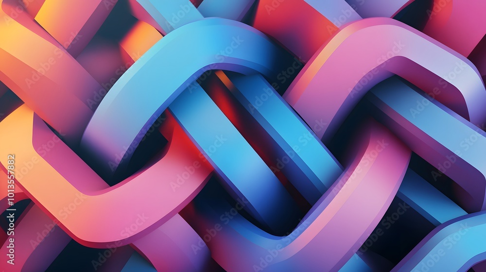 Poster 3d background with repeating pattern.