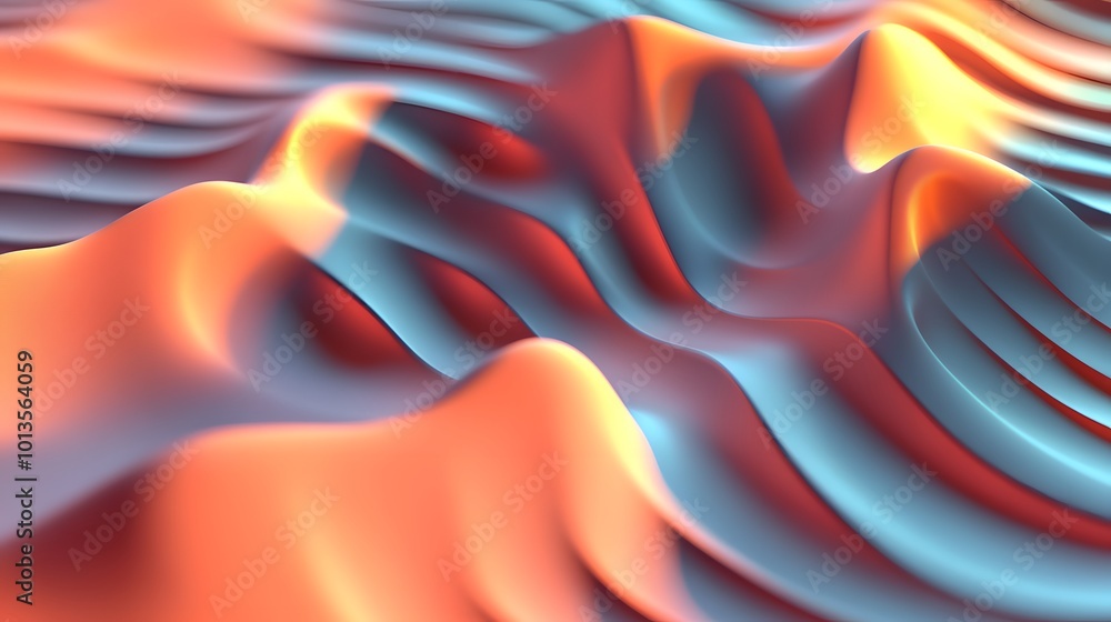 Poster 3d background with repeating pattern.