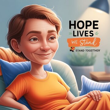 World cancer day awareness with patient