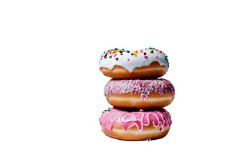 For the design donuts isolated on white background 