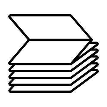 recommend clip art: Continuous feed paper outline icon