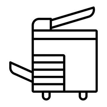 recommend clip art: Office photocopier outline icon