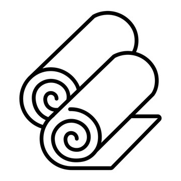 recommend clip art: Paper roll outline icon