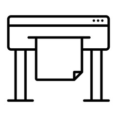 Vinyl printer outline icon