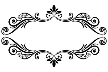 frame with floral ornament vector illustration 