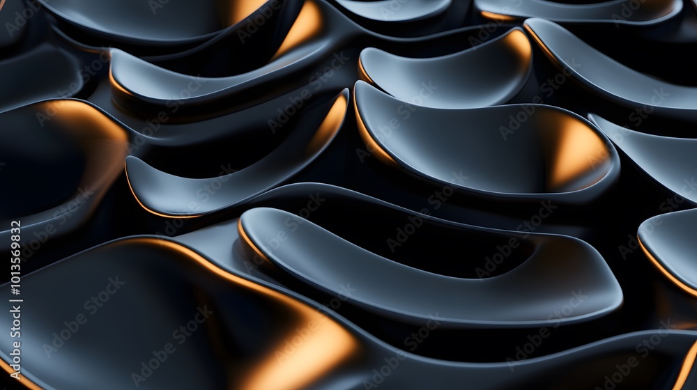 Poster 3d background with repeating pattern.