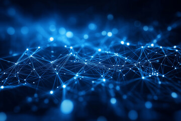 blue christmas lights