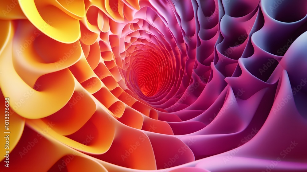 Poster 3d background with repeating pattern.