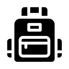 Backpack glyph icon