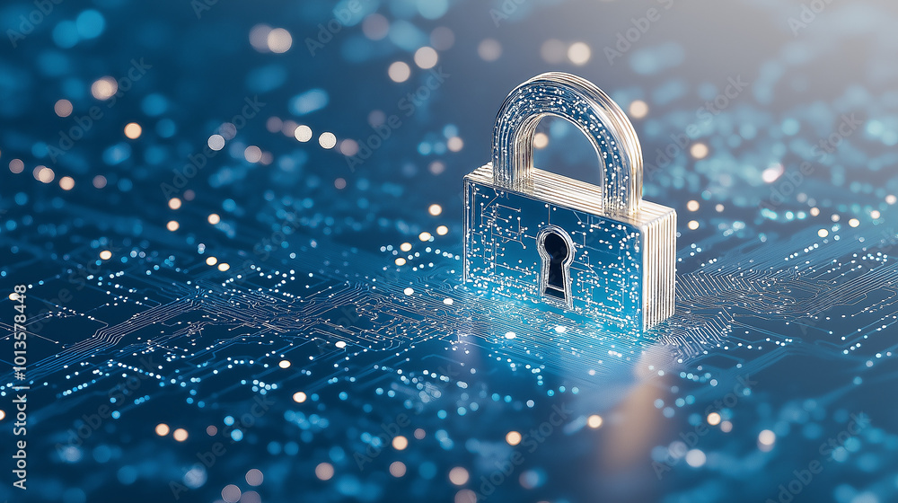 Aufkleber lock icon. cyber security and data protection concepts and privacy. innovative concept of advanced s
