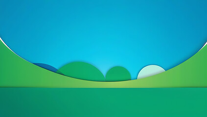 Obraz premium abstract green blue bokeh background perfect christmas spring concepts