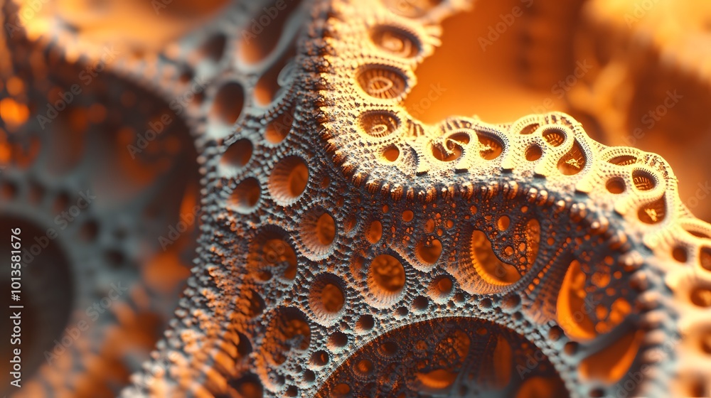 Poster 3d background with repeating pattern.