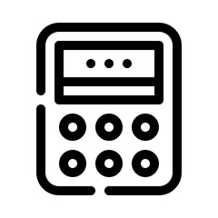 Calculator line icon