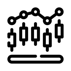 Stock Market Chart line icon