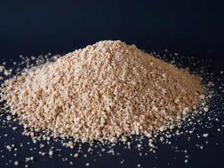 Mash and pellet feed high nutrient pile on background 