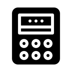 Calculator glyph icon