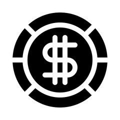 Dollar Sign glyph icon