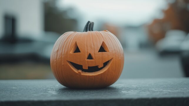 Halloween-themed escape room in an American brewery glowing pumpkins lighting the way