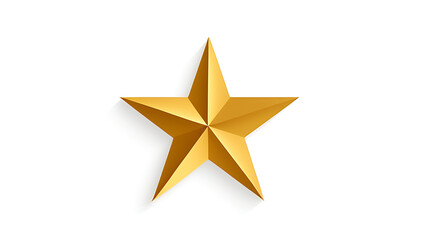 Fototapeta premium gold star isolated white background perfect christmas designs