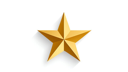 Obraz premium gold star isolated white background perfect christmas designs