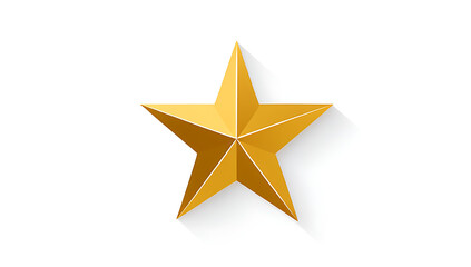 Obraz premium gold star isolated white background perfect christmas designs