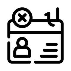 Identity Theft line icon