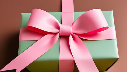 pink ribbon tied bow perfect gift wrapping