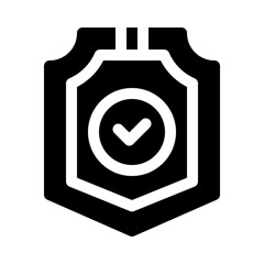 Security Shield glyph icon