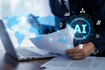 Investor use AI technology and machine learning software to analyze business investments in global...