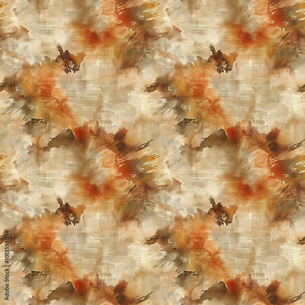 Poster captivating abstract pattern in warm tones, evoking autumn vibes and artistic expression