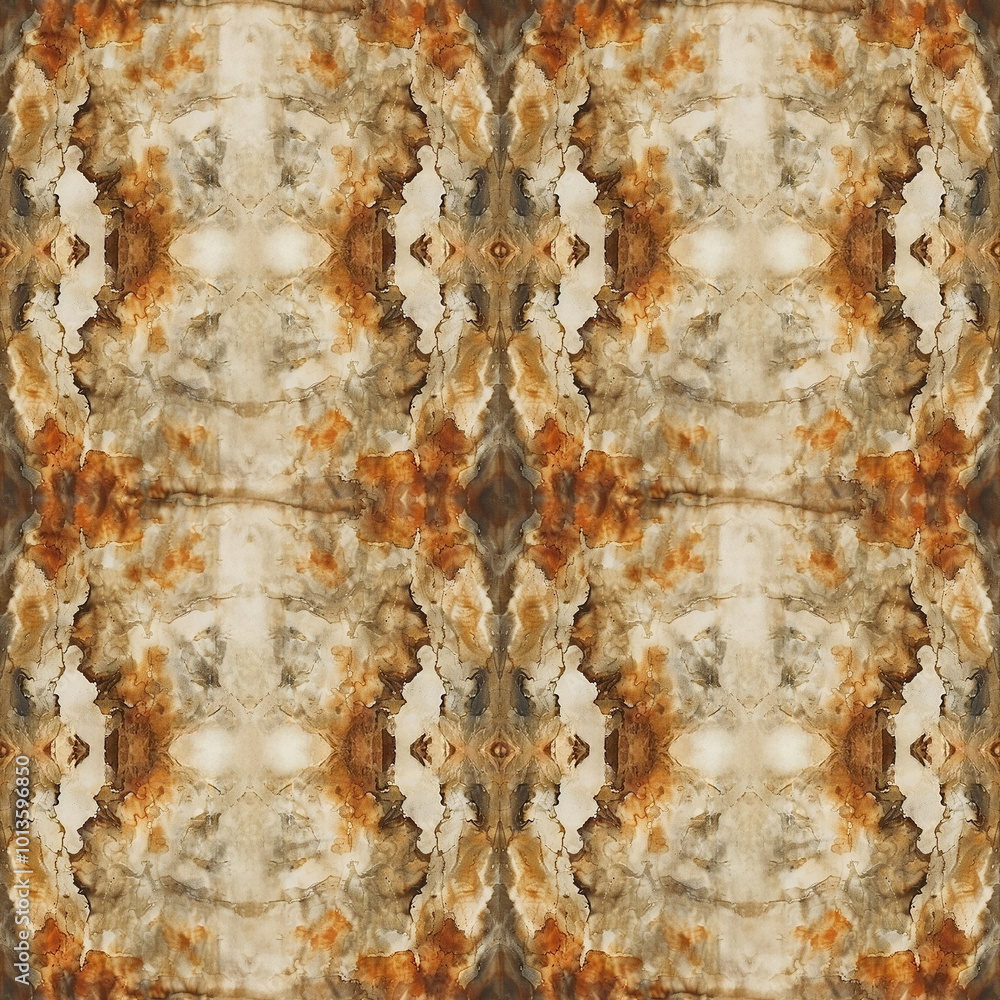 Poster textured abstract art showcasing earthy tones and fluid patterns in a harmonious design