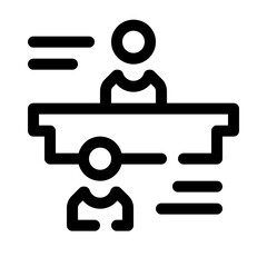 Job Interview line icon