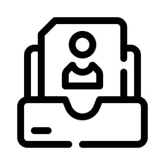 Portfolio line icon
