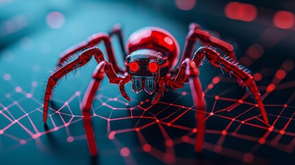 Robotic Spider Weaving Solar Webs