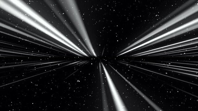 Space Hyperlapse Speed Of Light White Laser Animation Background Effect