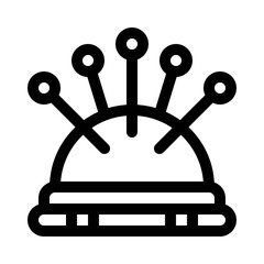 Pin Cushion line icon