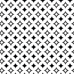 Seamless black and white diamond grid pattern.	