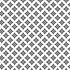Seamless black and white diamond grid pattern.	