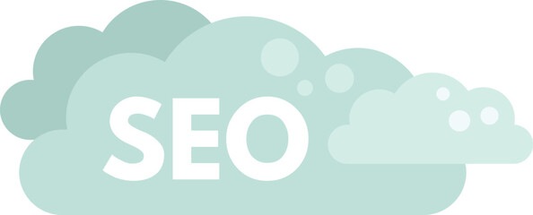 Cloud computing concept showing the acronym seo for search engine optimization