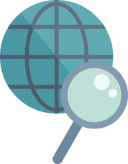 This vector graphic shows the concept of global research