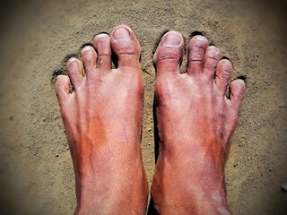 feet on the sand