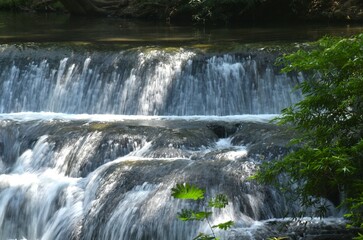 Fototapeta premium Muak Lek Arboretum-Muak Lek Waterfall relaxing place travel location on Thailand