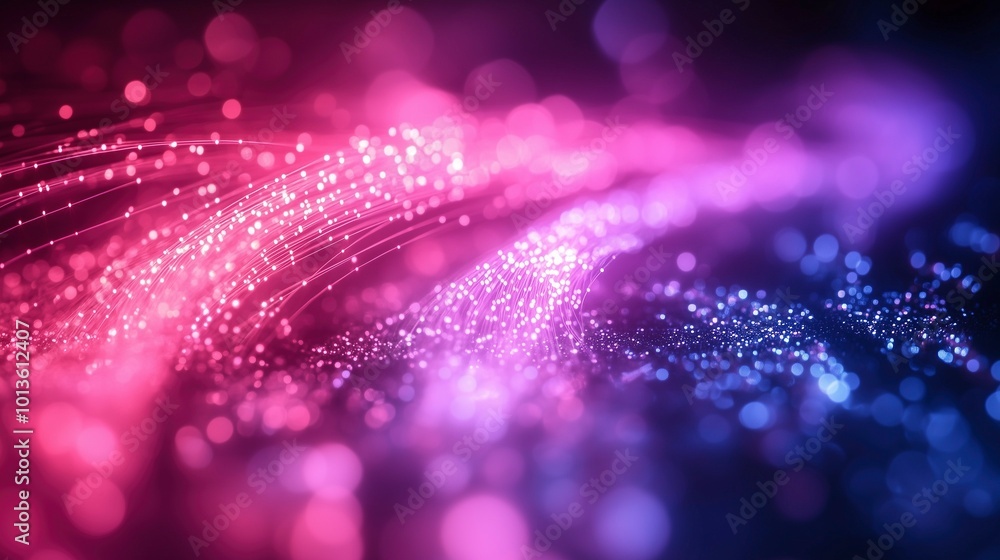 Canvas Prints Optical fiber and internet connection speed. Cable. New ultra-fast technology and network access. Ai generative